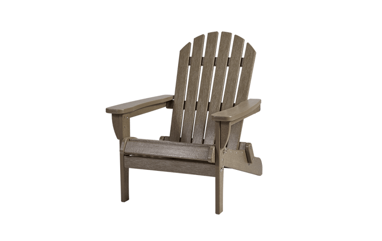 Brown Premium Willoughby Folding Adirondack Chair - Keter US