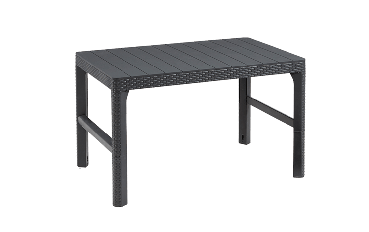 Lyon Verstelbare Tuintafel -116x71,5x40/66cm - Antraciet