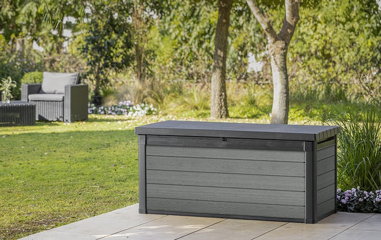 Cortina Graphite 150 Gallon Storage Deck Box - Keter US