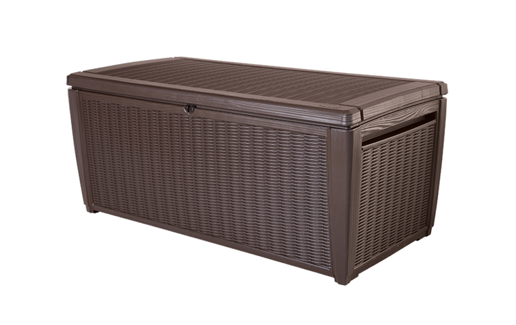 Sumatra Brown 135 Gallon Storage Deck Box - Keter US