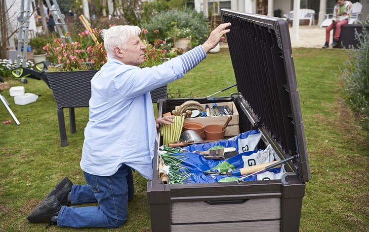 Brushwood Brown 120 Gallon Storage Deck Box - Keter US