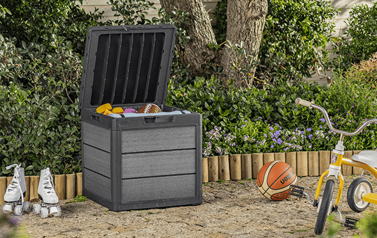 Cortina Graphite 30 Gallon Storage Deck Box - Keter US