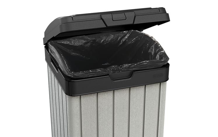 Rockford Grey Outdoor Trash Can - Keter