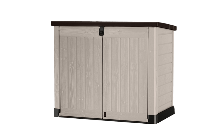 Cobertizo de exterior SIO Pro - 146x82x123 cm y 1200L - Marrón