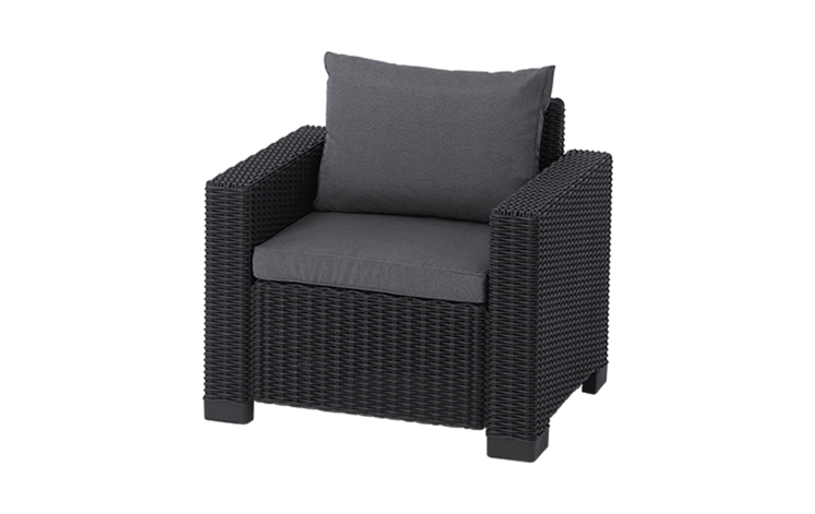 ‎California 5-zits Loungeset – 198x68x71,5cm - Antraciet