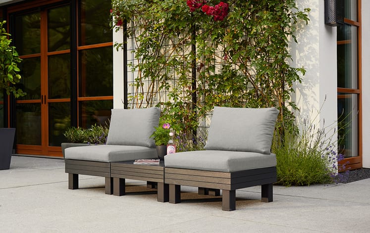 Elements 4 Seater Modular Lounge Set - Graphite