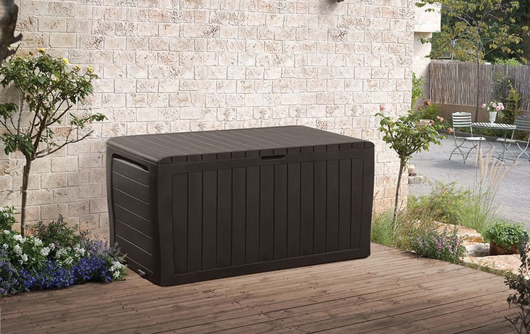 Marvel Brown 71 Gallon Storage Deck Box - Keter US