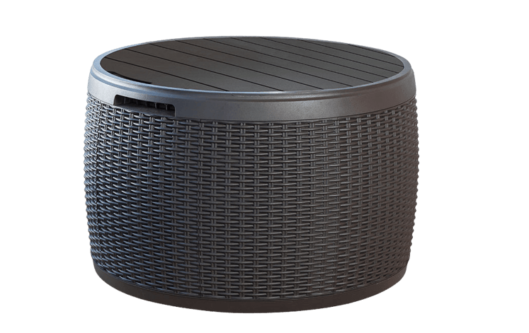 Circa Grey Rattan 37 Gallon Storage Deck Box - Keter US