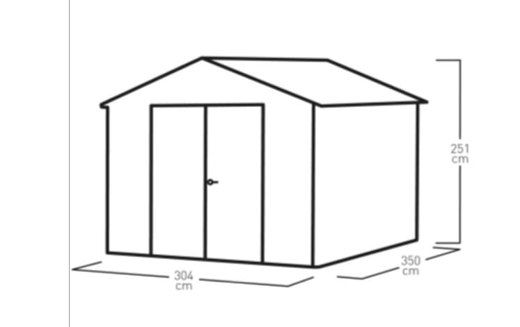 מחסן סטרונגהולד 11.5x10 - אפור