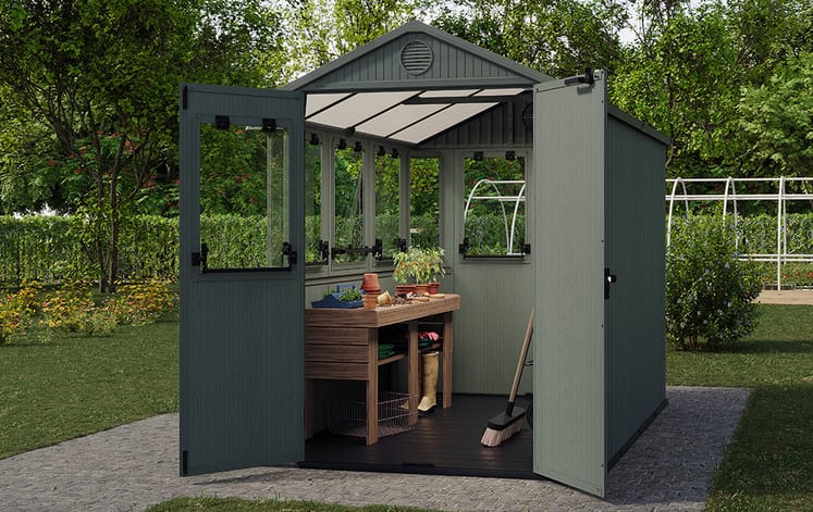 Darwin Potting Shed 6x8ft - Green