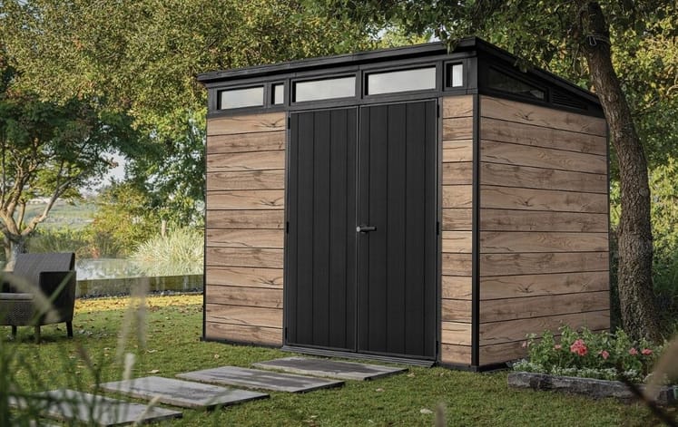 Signature Pine Brown Storage Shed - 9x7 Shed - Keter US