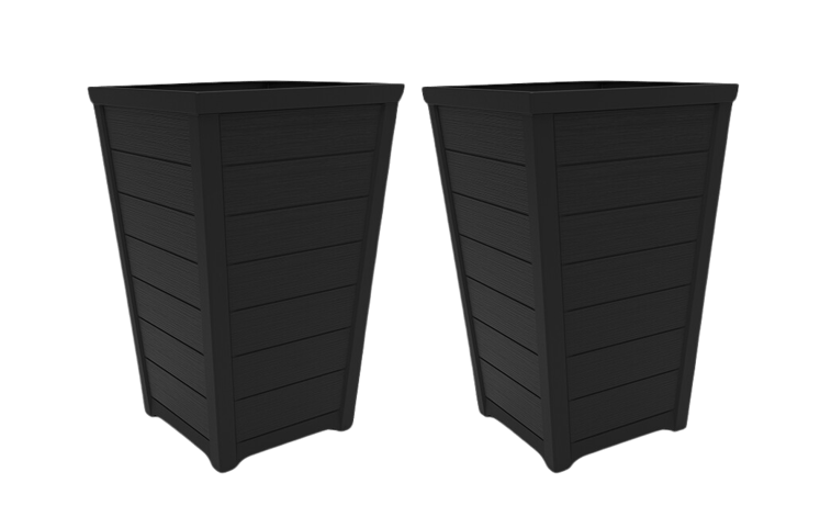 Resin Tapered Planter - Set of 2 - Keter US