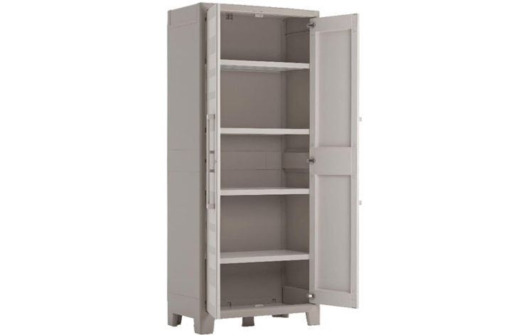 Armario alto de exterior Gulliver - 182x44x80 cm. - Beige/Arena