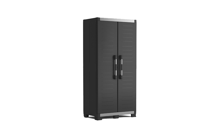 Armoire Haute XL Garage - 89x54xH188 cm - Noir