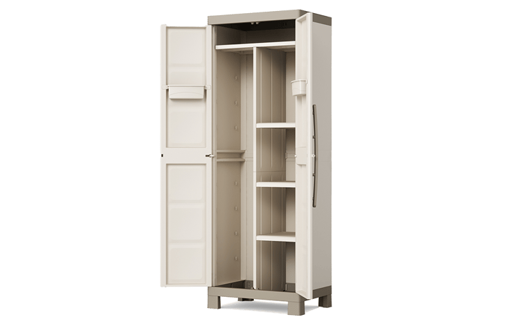 Armoire haute utilitaire modulable Excellence - 65x45xH182 cm - Beige