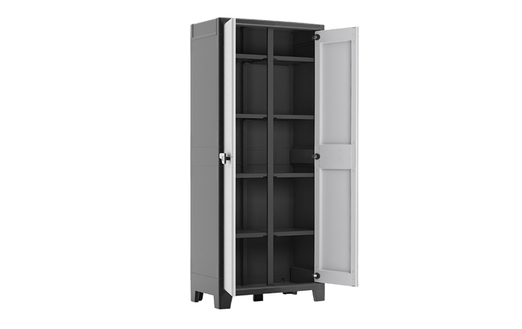 Armoire haute utilitaire modulable Titan - 80x44xH182 cm - Anthracite