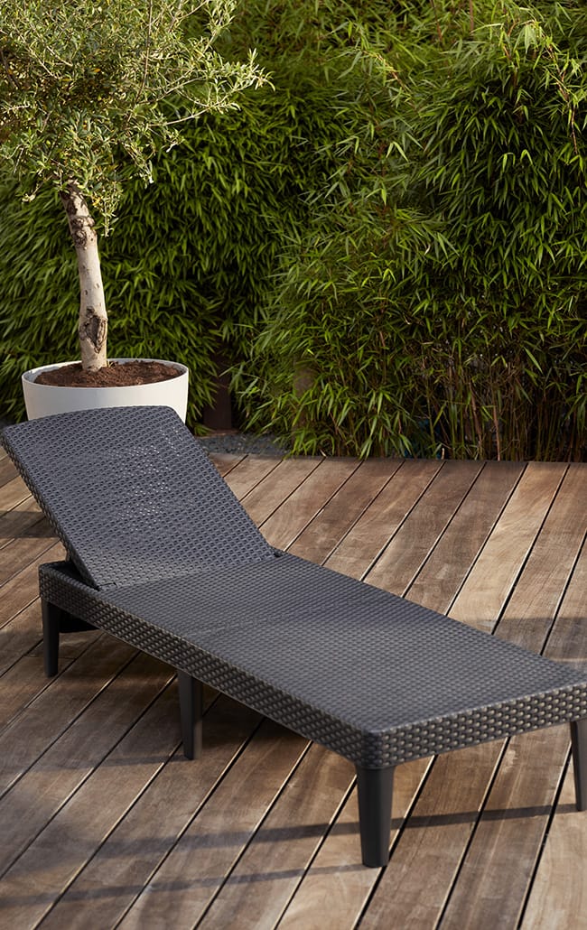 Chaise longue Jaipur - Anthracite