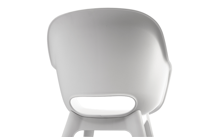 Akola Stuhl - 2er Pack - 55x56x80cm - Weiss