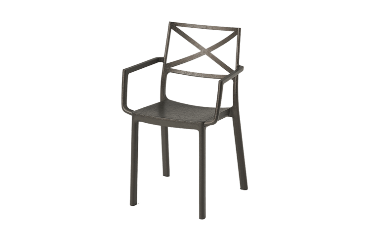 Metalix Dining Chair Set of 6 - Bronze