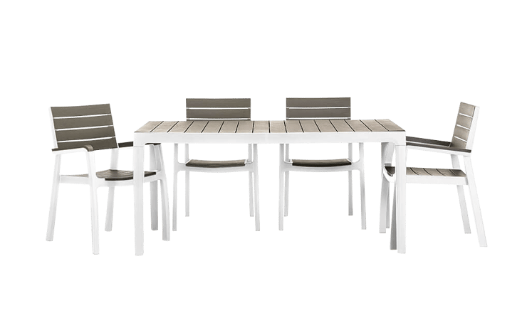 Mesa comedor de exterior Harmony 160x90x74 cm - Capuchino