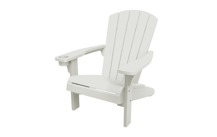 Sillón de exterior Alpine Adirondack 80x93x93 cm - Blanco