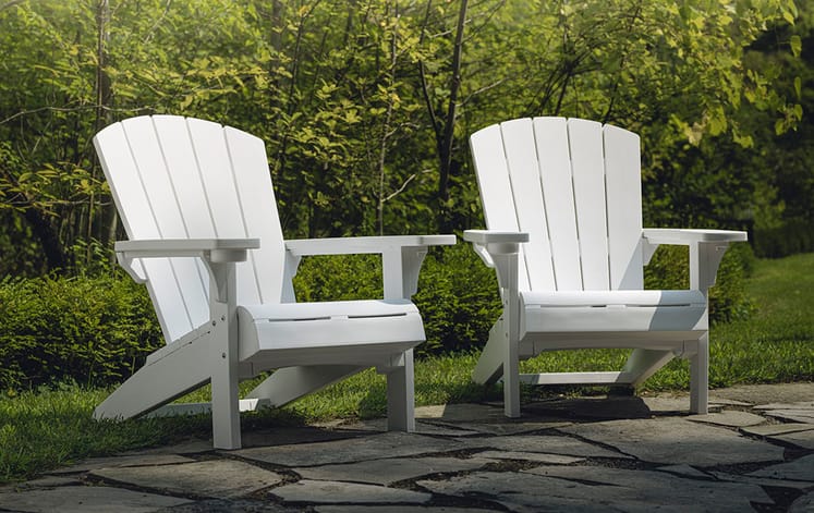 Sillón de exterior Alpine Adirondack 80x93x93 cm - Blanco