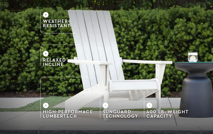 Premium Montauk Adirondack Tuinstoel - Wit