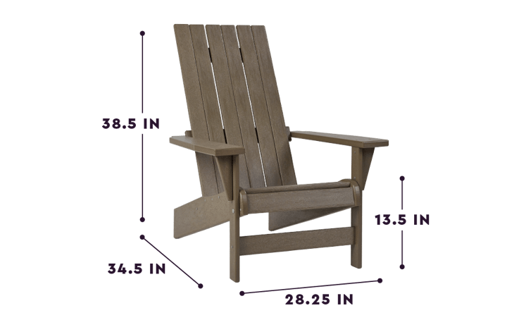 Premium Montauk Adirondack Tuinstoel - Bruin