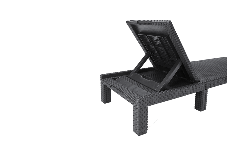 Daytona Deluxe Sun Lounger - Grey