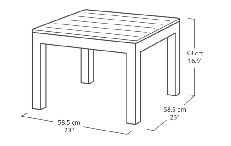 Conjunto de exterior de 4 plazas Sanremo - Gris brillante