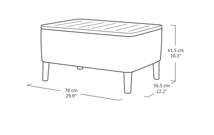 Conjunto de exterior de 4 plazas Salemo - Capuchino