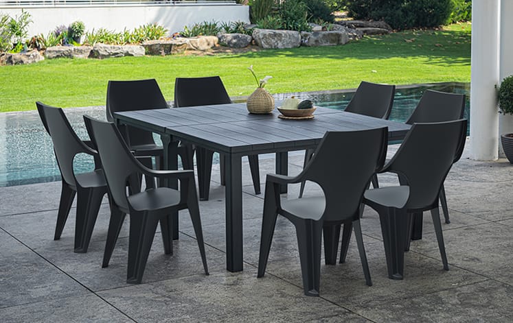 Table double Julie - Anthracite