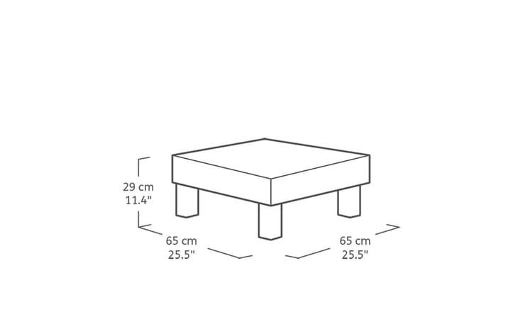 Conjunto de exterior de 5 plazas Elements - Negro