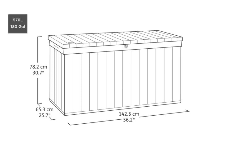 Signature Opbergbox - 570L - Venetian Bruin