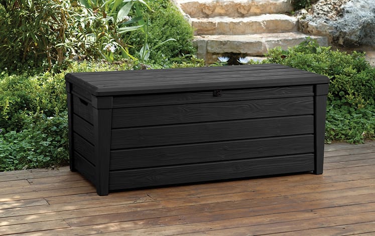 Brightwood Graphite 120 Gallon Storage Deck Box - Keter US