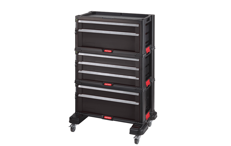 7 Drawer Rolling Tool Chest system - Black