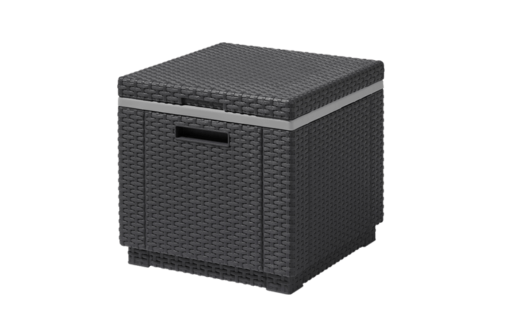 Ice Cube 40L Cool Box & Side Table - Grey