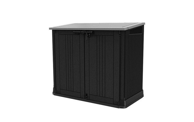 Cobertizo de exterior SIO Nova - 132x71,5x113,5 cm y 880L - Gris oscuro