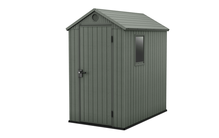 Caseta de exterior Darwin 4x6 125,8x184,5x205 y 2,2m2 - Verde 