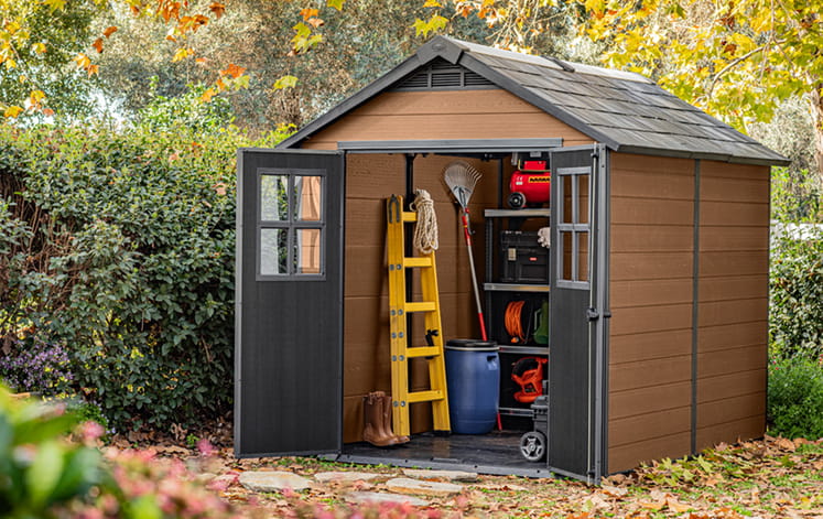 Newton Shed 7.5x9ft - Brown