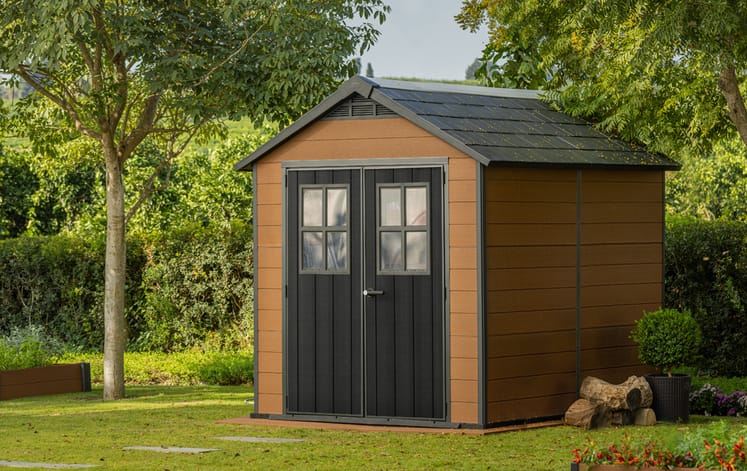 Newton Shed 7.5x9ft - Brown