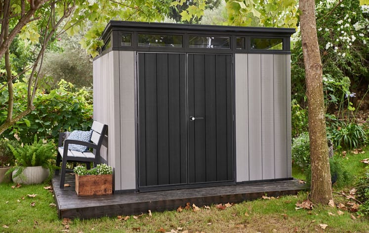 Artisan Pent Shed 9x7ft - Grey