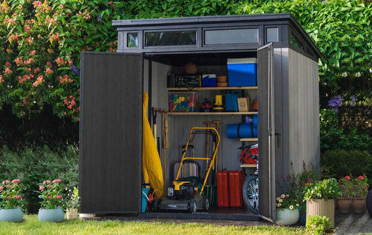 Artisan Pent Shed 7x7ft - Grey