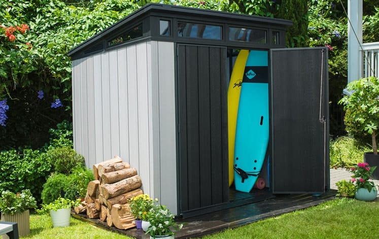 Artisan Pent Shed 7x7ft - Grey