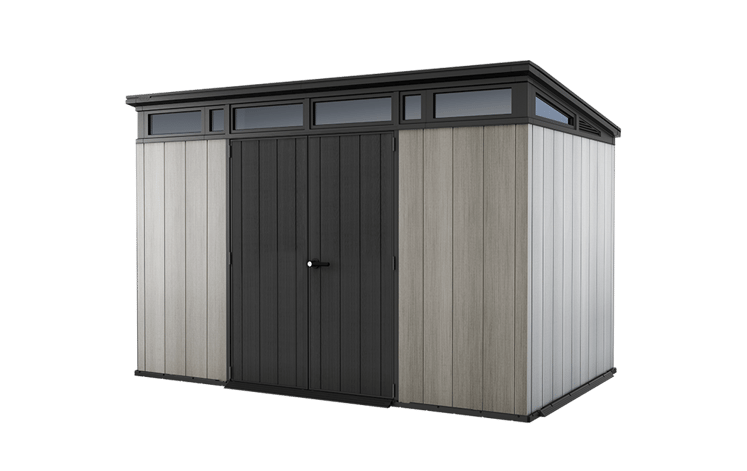 Caseta de exterior Artisan 11x7. 340x218x226 cm y 7,4m2 - Deco Gris