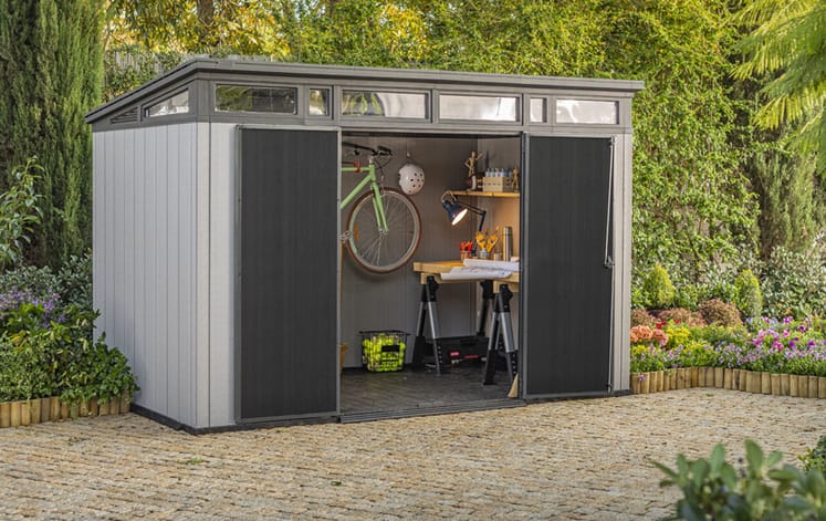 Artisan Pent Shed 11x7ft - Grey