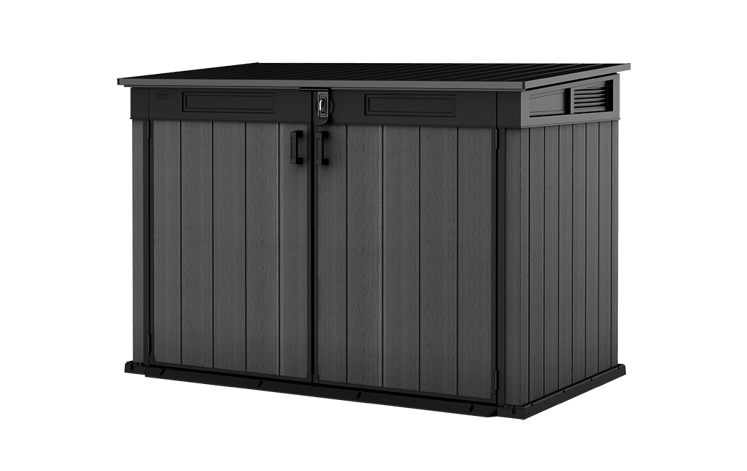 Cortina Mega Graphite Small Storage Shed - 6x3.5 Shed - Keter US