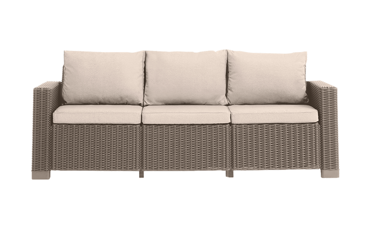 ‎California 5-zits Loungeset – 198x68x71,5cm - Cappuccino