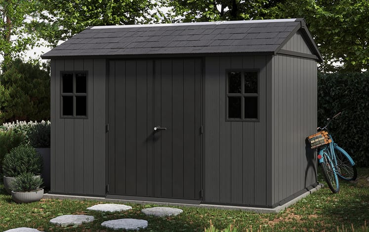 Newton Plus Shed 11x7.5ft - Grey