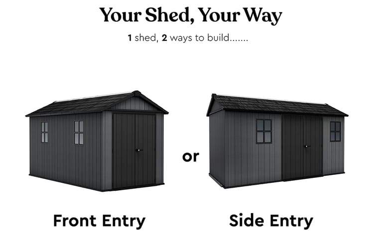 Newton Plus Shed 7.5x13ft - Grey